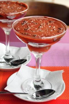 Chocolate mousse Stock Photos