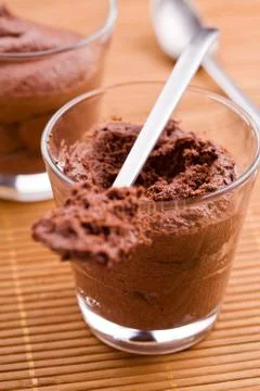 Chocolate mousse Stock Photos