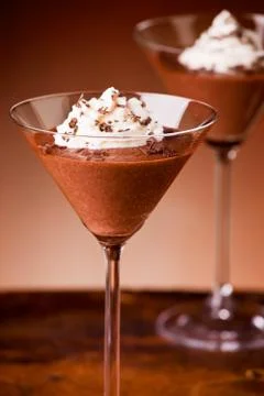 Chocolate Mousse Stock Photos