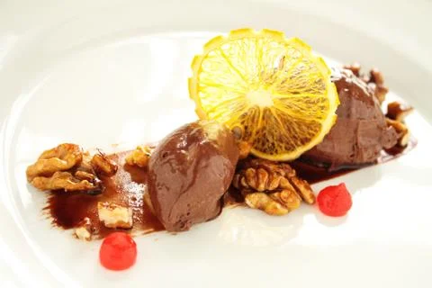 Chocolate mousse Stock Photos