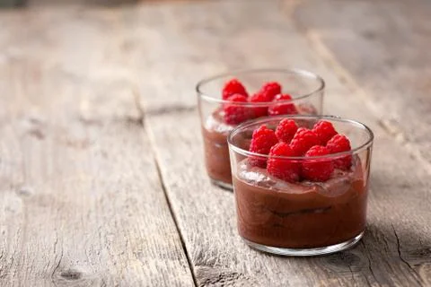 Chocolate mousse Stock Photos