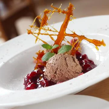 Chocolate Mousse Stock Photos