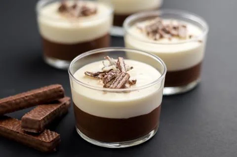 Chocolate Mousse Stock Photos