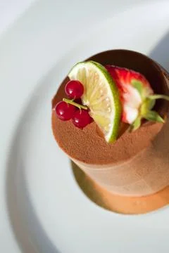Chocolate mousse Stock Photos