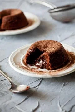 Chocolate Mud Cake Stock Photos