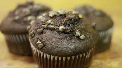 Chocolate Muffin  Stock Footage 9492741