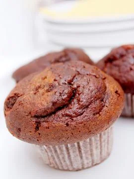 Chocolate muffin Stock Photos