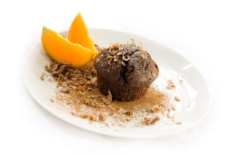 Chocolate muffin Stock Photos