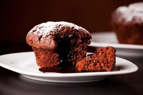 Chocolate muffin Stock Photos