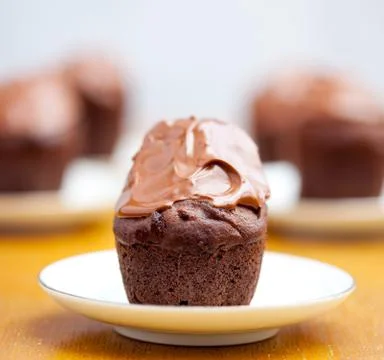 Chocolate muffin Stock Photos