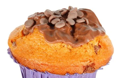 Chocolate muffin 스톡 사진