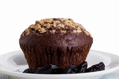 The chocolate muffin 库存照片
