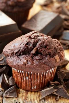 Chocolate Muffin Stock Photos