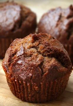 Chocolate muffins Stock Photos