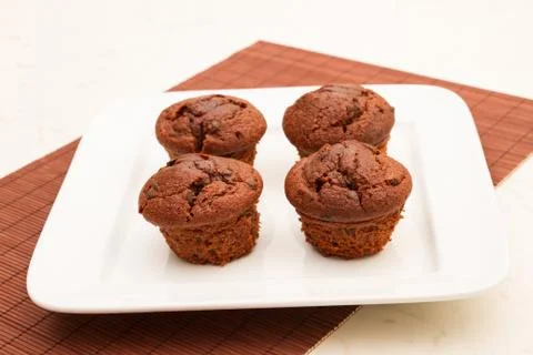Chocolate muffins Stock Photos