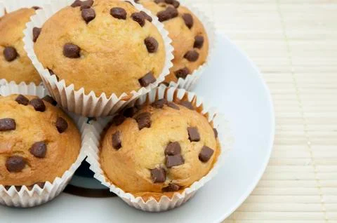 Chocolate muffins 写真素材