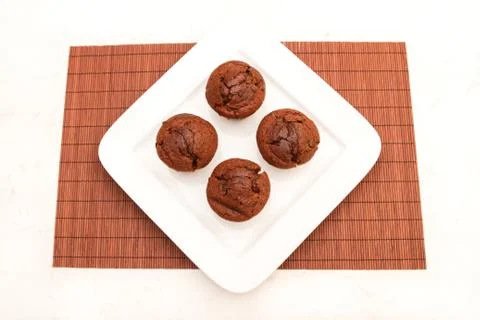 Chocolate muffins Stock Photos