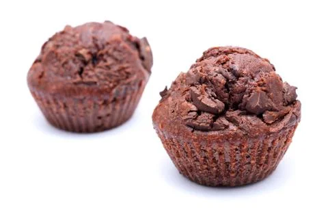 Chocolate muffins Fotos Stock