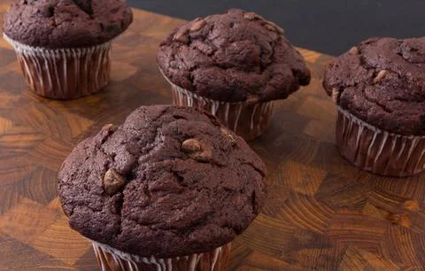 Chocolate muffins Stock-Fotos
