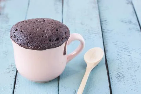 Chocolate mug cake Stock Photos