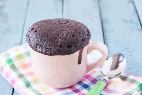 Chocolate mug cake Stock Photos
