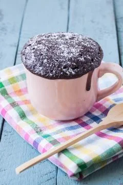 Chocolate mug cake Stock Photos