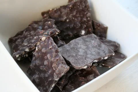 Chocolate nut bark Stock Photos