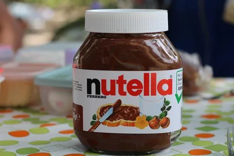 Chocolate, Nutella, Tableware Stock Photos