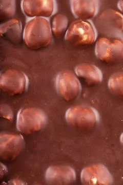Chocolate with nuts Stock Photos