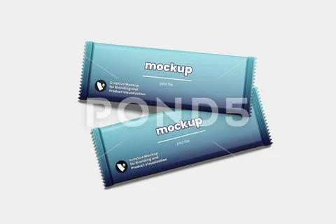 Chocolate Pack Mockup PSD-Vorlage