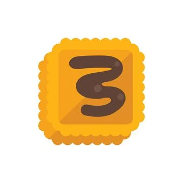 Chocolate paste biscuit icon flat vector. Spread jar Stock Illustration