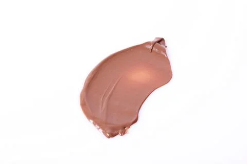 Chocolate paste isolated on white Stock-Fotos