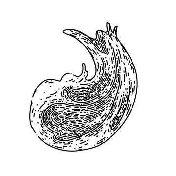 Chocolate paste spread sketch hand drawn vector 스톡 일러스트