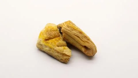 Chocolate pastry cake with a triangular shape 스톡 사진