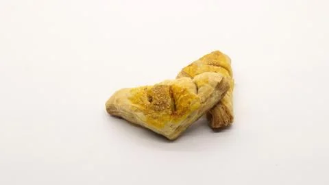 Chocolate pastry cake with a triangular shape 스톡 사진