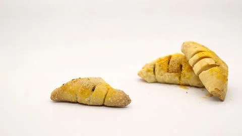 Chocolate pastry cake with a triangular shape 스톡 사진