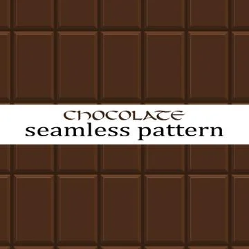 Chocolate pattern Stock Illustration