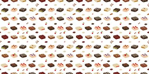Chocolate pattern 库存插图