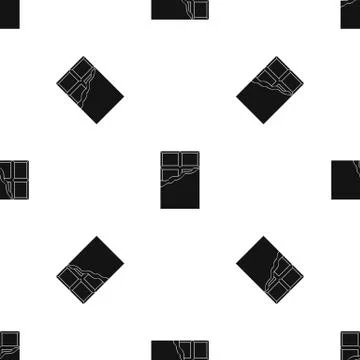 Chocolate pattern seamless black 스톡 일러스트