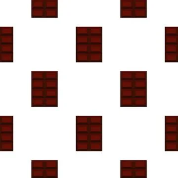 Chocolate pattern seamless Illustrazione stock