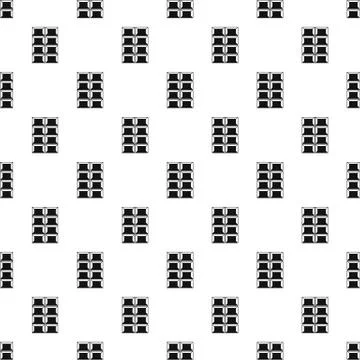 Chocolate pattern, simple style Illustrazione stock