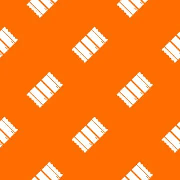 Chocolate pattern vector orange Stock Illustration