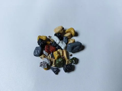 Chocolate pebbles are bite-sized chocolate snacks shaped like natural pebbles Stock Photos