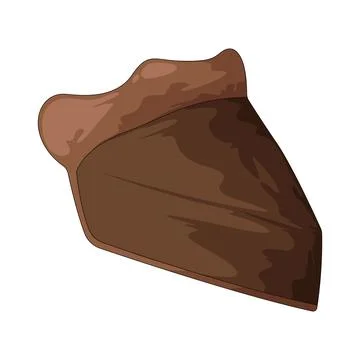 Chocolate pie illustration Stock Illustration