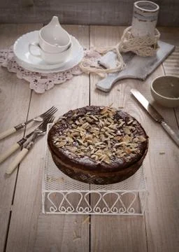 Chocolate pie Stock Photos