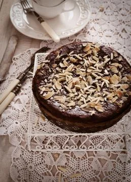 Chocolate pie Stock Photos