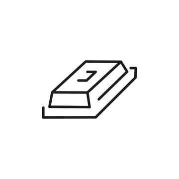 Chocolate Piece Icon Stock Illustration