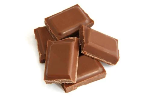 Chocolate pieces 2 Stock Photos