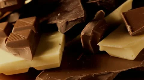 Chocolate Pieces Stock Footage 11024910