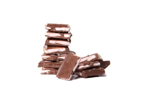 Chocolate pieces 写真素材